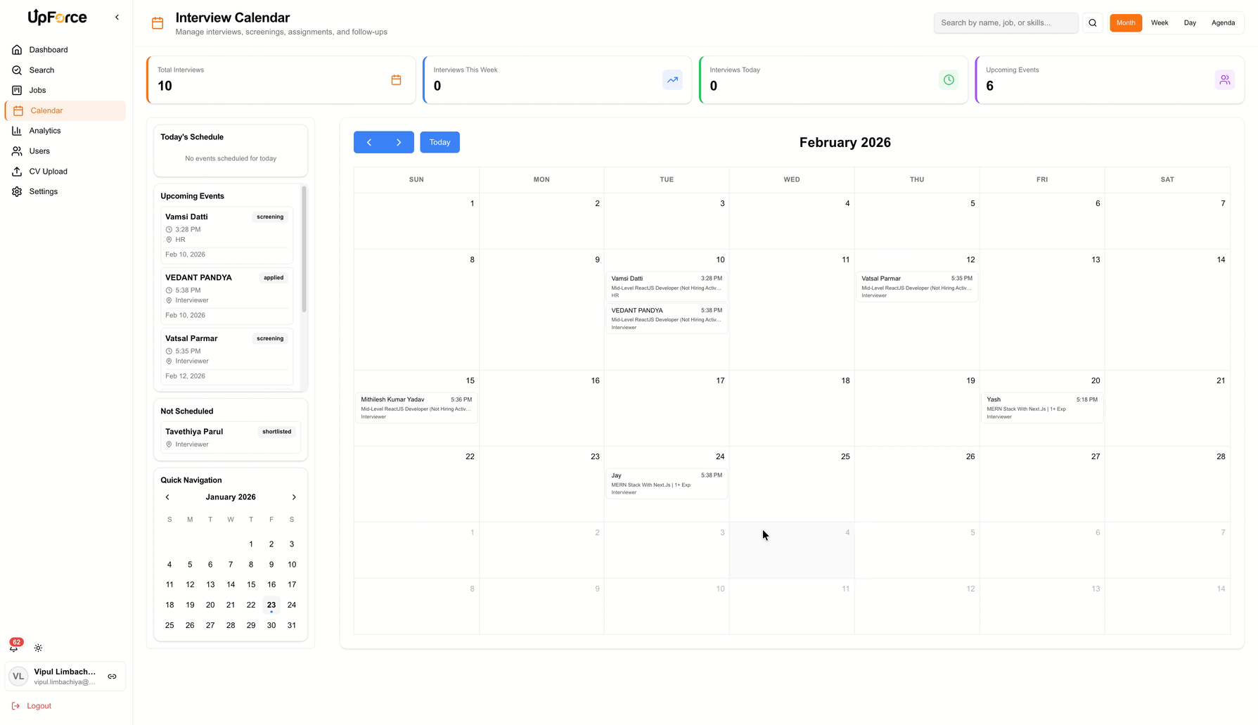 Interview Scheduling